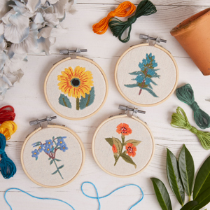 RHS Embroidery Hoop Decoration Kit In the Garden